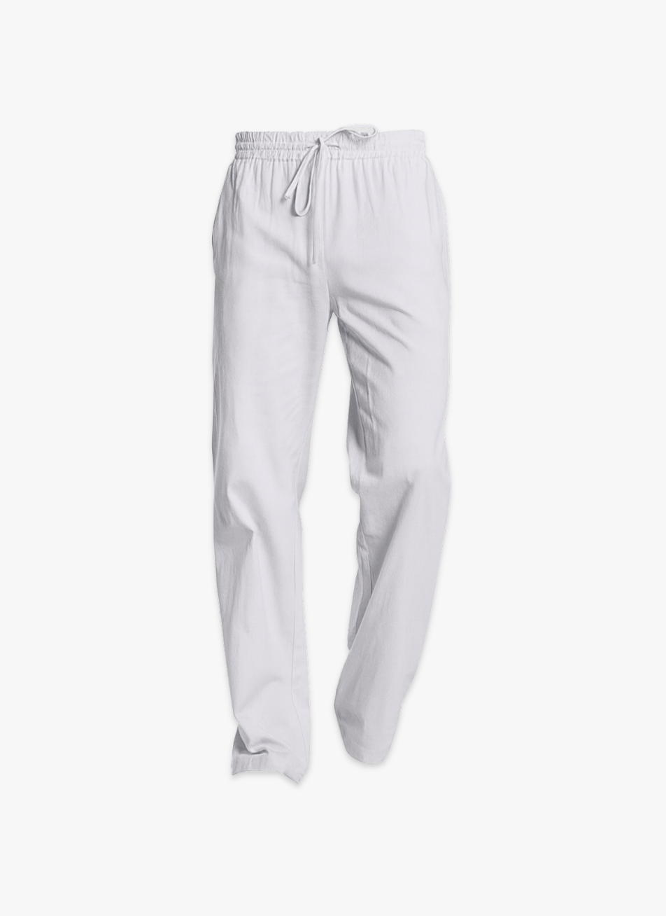 LINEN PLEATED TROUSERS